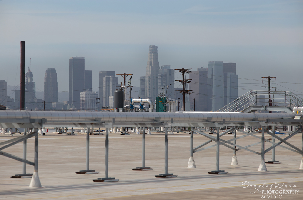 Los Angeles Rooftop Skyline