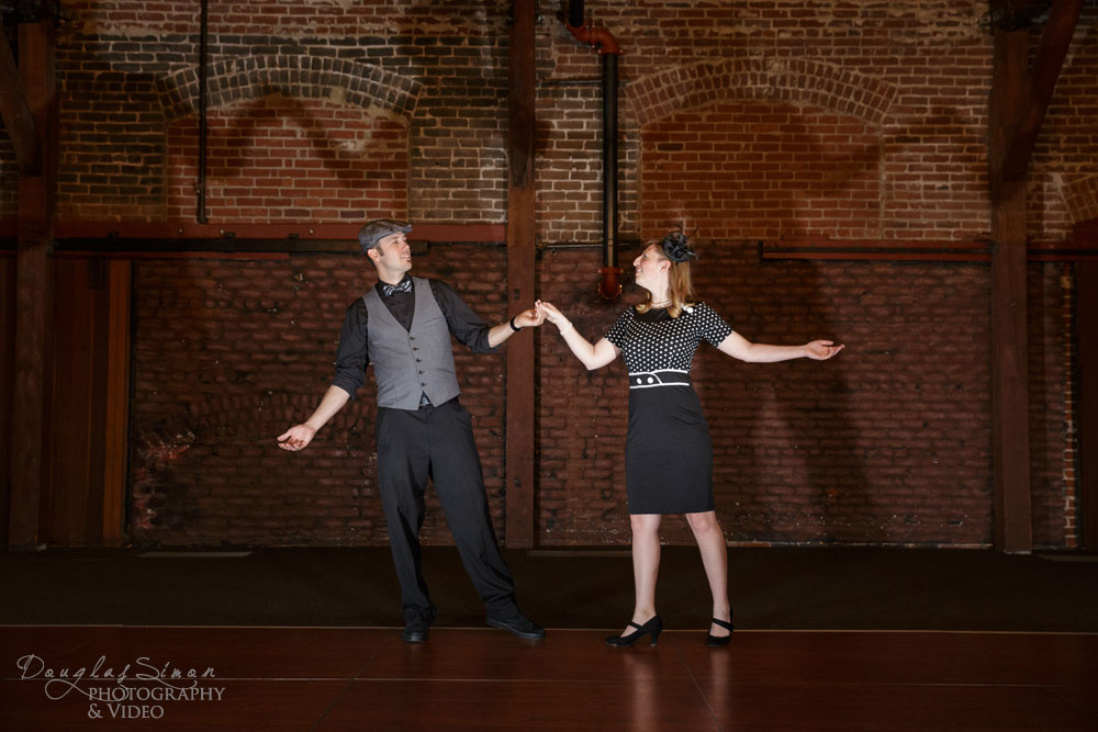 Engagment Shadow Dancing and Polka Dots