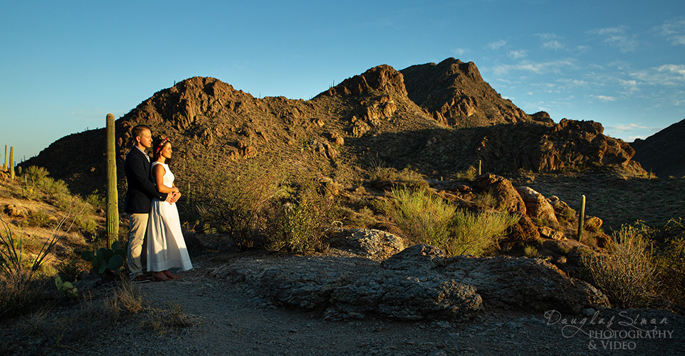 Sunset Wedding in Tucson AZ