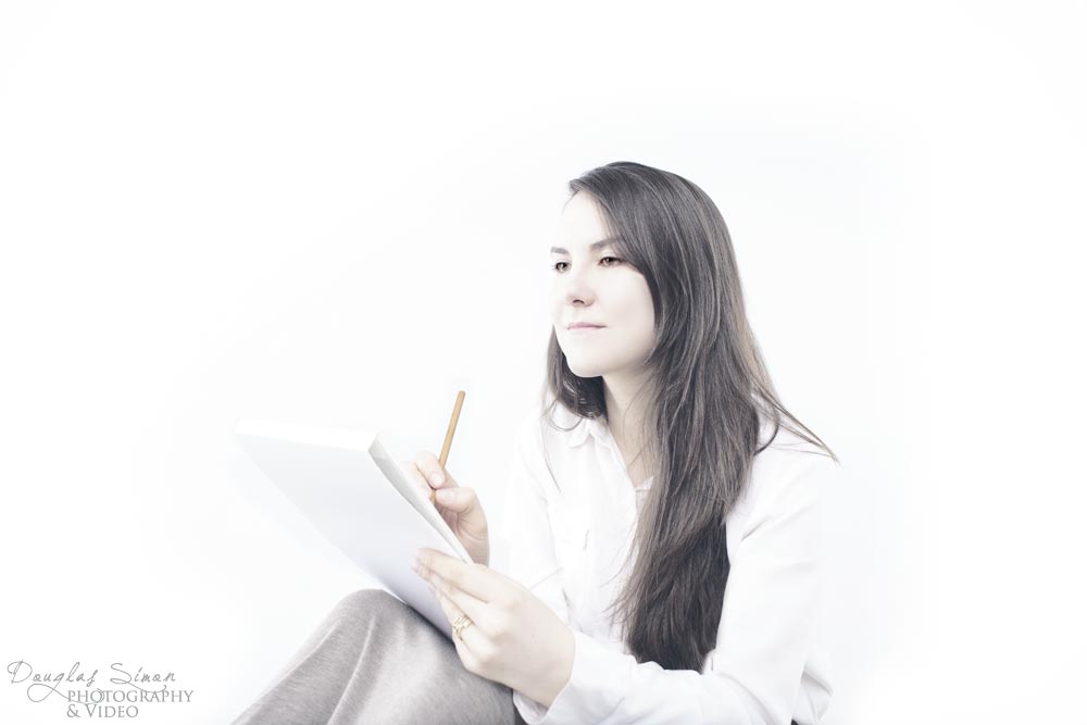 Portrait Bathed in White Background